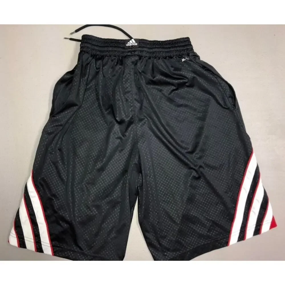 Adidas Basketball Shorts Red Black White Teen Boy Mens S